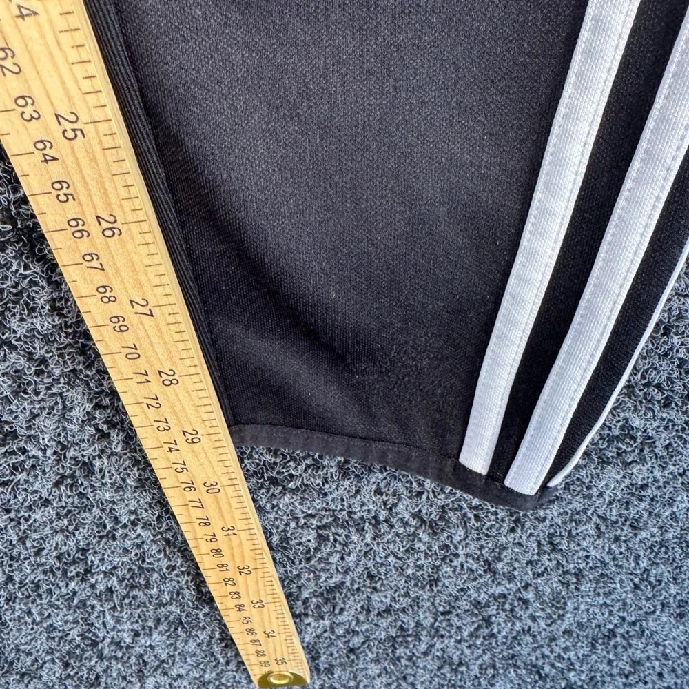 Kids Adidas Black Track Pants Athletic‎ Joggers Size L 16-18 Zip Pockets